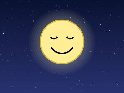 Moonlit Smiley smiley wallpaper